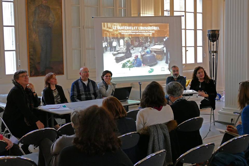 María García Hernández en el 9º seminario de la red UNITWIN-UNESCO celebrado en la Universidad Paris 1-Panthéon Sorbonne. 11 de diciembre de 2018.